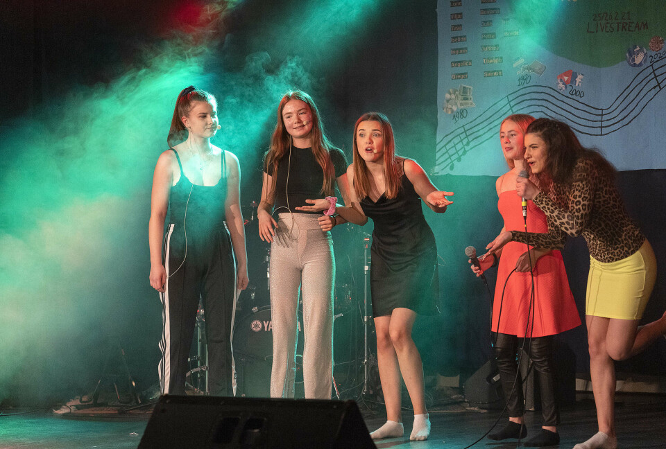 JENTEGRUPPE: Spice Girls tok òg turen til Vonheim.