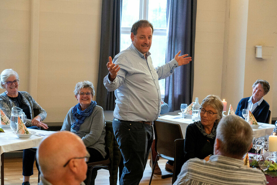 SPREIDDE GLEDE: Torstein Hatlevik fekk fram smila i Frilund.